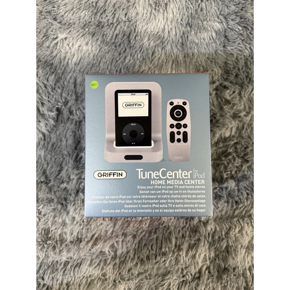 Griffin TuneCenter Home Media Center for iPod Dock + Remote Charger Tv Ethernet